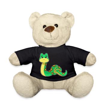 Lustige Schlange  - Teddy - Schwarz - Vorne