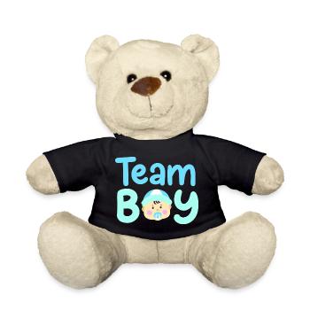 Team Boy: Bekanntgabe des Geschlechts des Babys - Teddy - Schwarz - Vorne