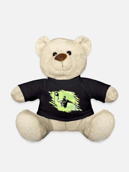 Wasserball - Wasserballer beim Wurf - Teddy - Schwarz
