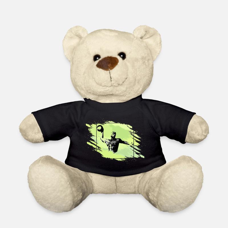 Wasserball - Wasserballer beim Wurf - Teddy - Schwarz