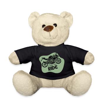 Motorrad - Time to Ride - Teddy - Schwarz - Vorne