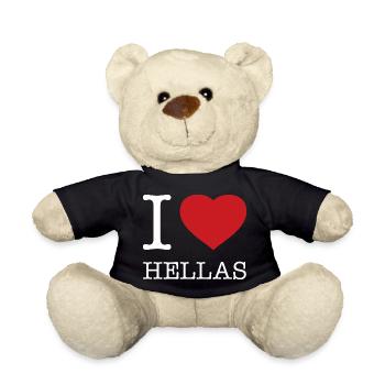 I LOVE HELLAS Greece - Teddy Bear - black - Front
