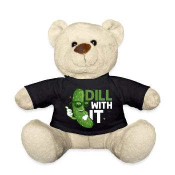 Dill With It Pickle Vegan Cucumber - Teddy - Schwarz - Vorne