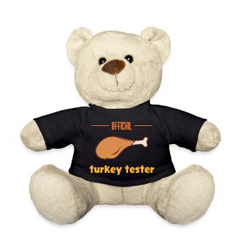 Turkey Tester - Teddy Bear - black - Front