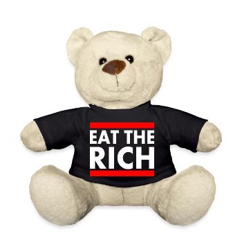 Eat the rich - Teddy - Schwarz - Vorne