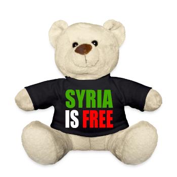 syrien - syria is free - Teddy - Schwarz - Vorne