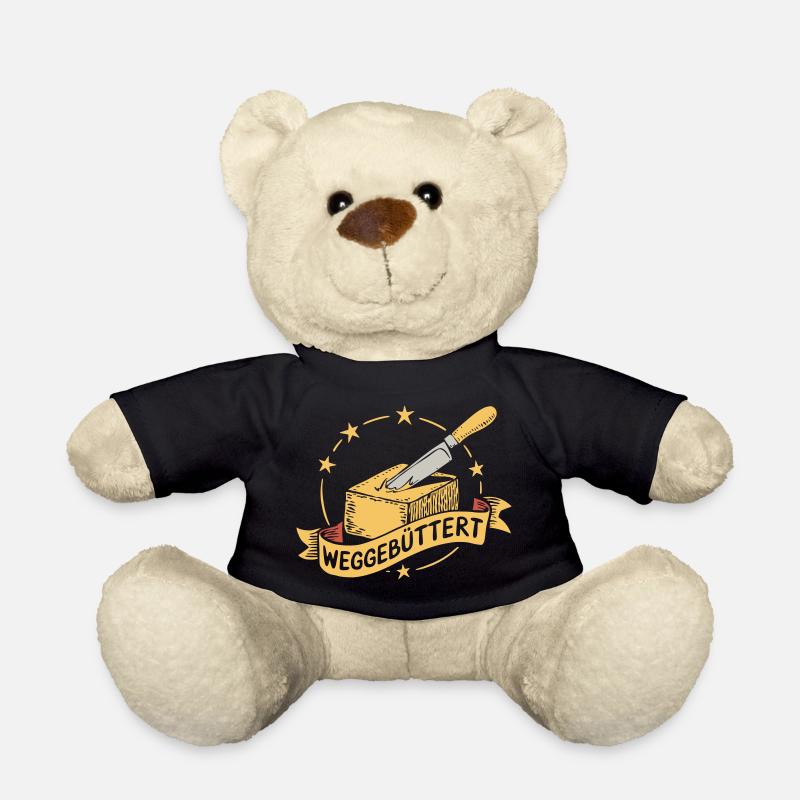 Funny buttered away - Teddy Bear - black