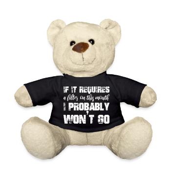 S’il nécessite un filtre sur cette bouche, je - Nounours - noir - Devant