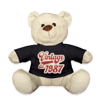 Vintage Est 1987 - Nounours - noir - Devant