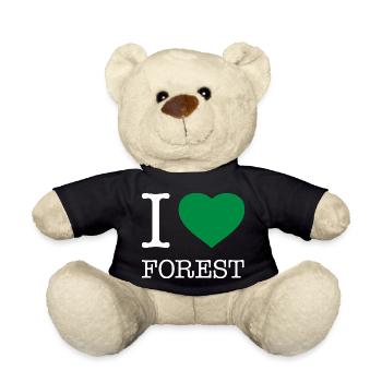 I LOVE FOREST - Teddy - Schwarz - Vorne