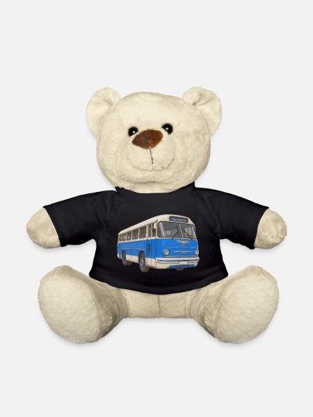 Alter blauer Bus - Teddy - Schwarz