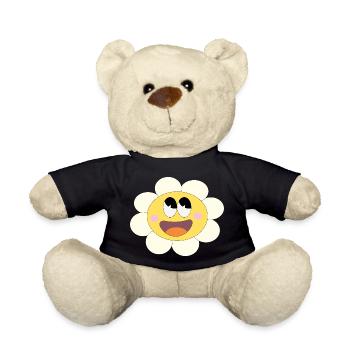 Pretty little flower! - Teddy Bear - black - Front