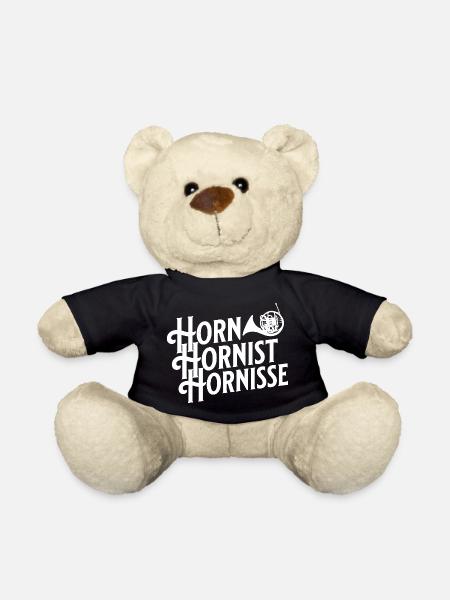 Horn Hornist Hornisse Waldhorn Hornistin - Teddy - Schwarz