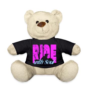 Für Biker - RideWithSoul - Teddy - Schwarz - Vorne