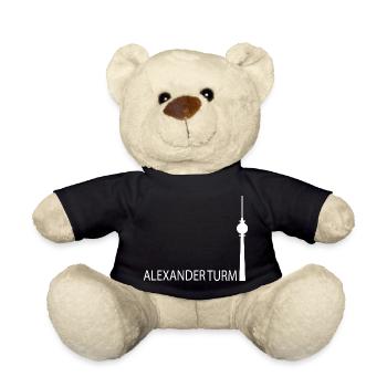 Witziger Berliner Fernsehturm Silhouette Parodie - Teddy - Schwarz - Vorne