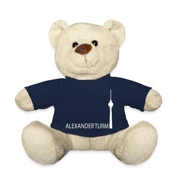 Witziger Berliner Fernsehturm Silhouette Parodie - Teddy - French Navy - Vorne