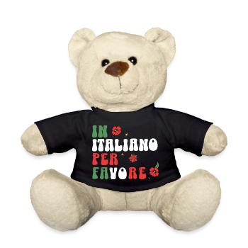 In Italiano per Favore - Langue italienne amusante - Nounours - noir - Devant
