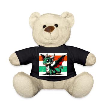 Drache - Teddy - Schwarz - Vorne