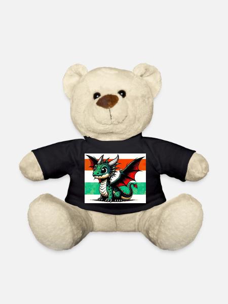 Drache - Teddy - Schwarz