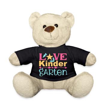 Love Kindergarten - Star and Arrow - Teddy Bear - black - Front