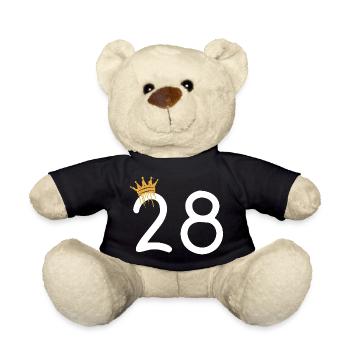 28 - Teddy Bear - black - Front