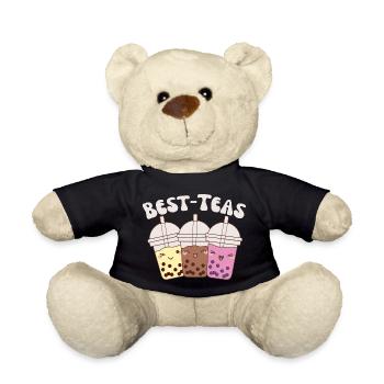 Best-Teas cute kawaii bubble tea boba tea - Teddy - Schwarz - Vorne