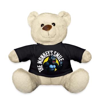 Roaring Gorilla in Vintage Style - Teddy Bear - black - Front