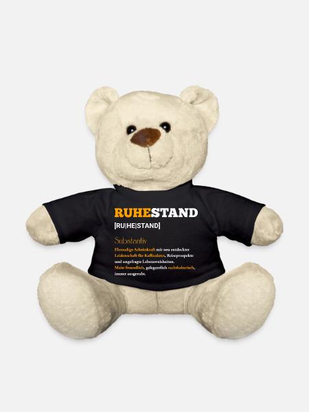 Ruhestand: Neue Leidenschaft Kaffee - Teddy - Schwarz