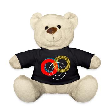 o Conception de lettrage - Nounours - noir - Devant