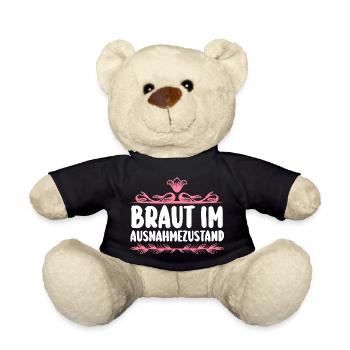 Bachelor Party Team Bride Hen Party - Teddy Bear - black - Front