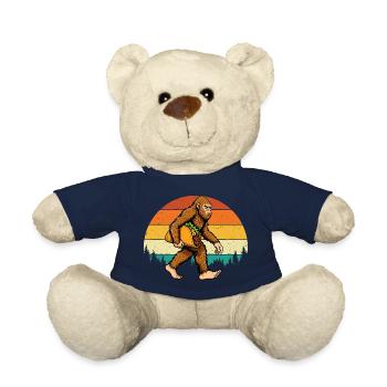 Bigfoot Trägt Taco Lustiges Fiesta Mashup - Teddy - French Navy - Vorne