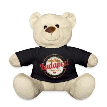 Budapest Design Ungarn Vintage Parlament Souvenir - Teddy - Schwarz - Vorne