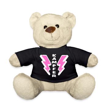Mutmacher Geschenk: Kämpfer - Teddy - Schwarz - Vorne