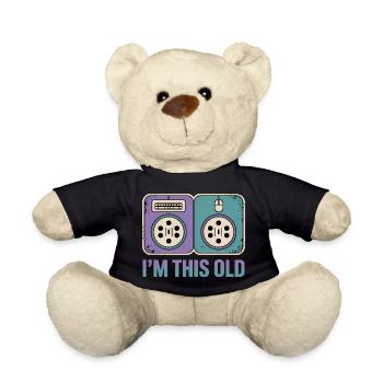 Je suis aussi vieux - T-Shirt Nerd Drôle - Nounours - noir - Devant