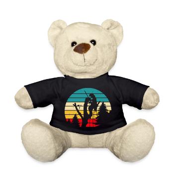 Funny Woodworker Woodworker Gift - Teddy Bear - black - Front