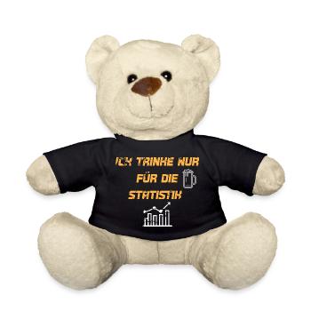 Ich trinke nur für die Statistik - Teddy - Schwarz - Vorne