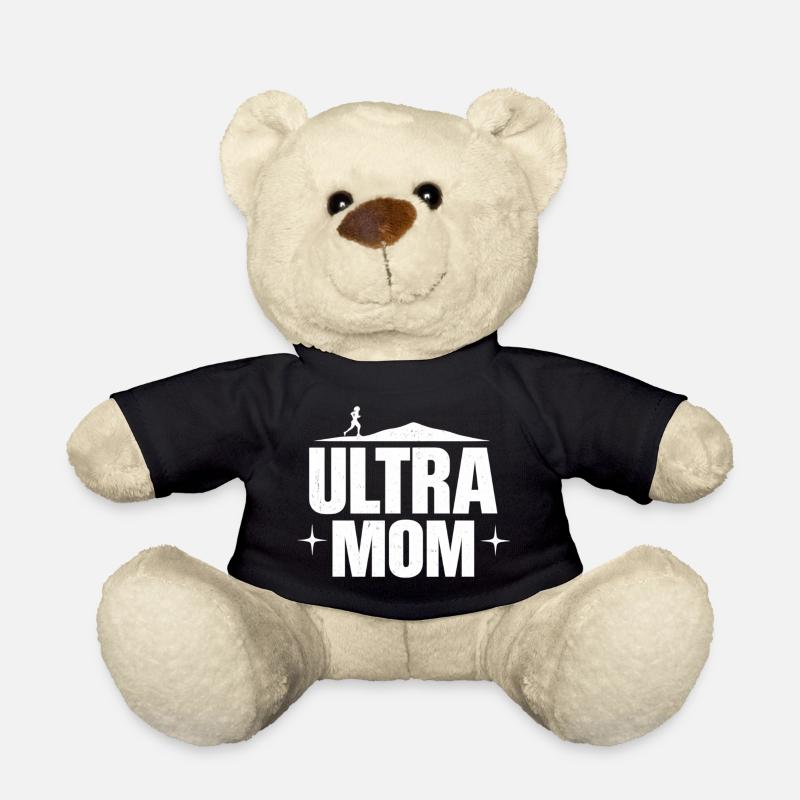 Ultra Mom Design Sportif Maman Courageuse - Nounours - noir