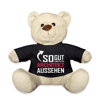 Only an architect can look so good - Teddy Bear - black - Front