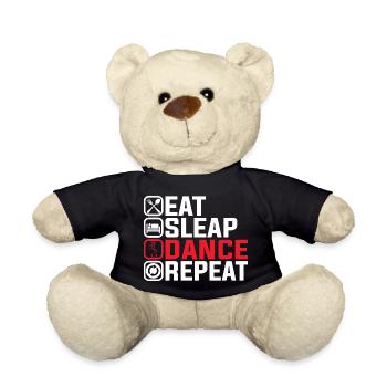 Eat Sleep Dance Repeat – Cooles Tanz Design - Teddy - Schwarz - Vorne