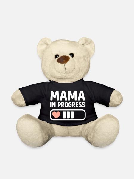Mama in Progress - Teddy - Schwarz