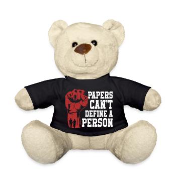 Menschlichkeit Papers Can't Define A Person - Teddy - Schwarz - Vorne