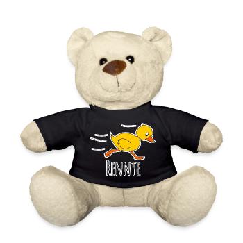 Course drôle pour joggeurs et marathon - Nounours - noir - Devant