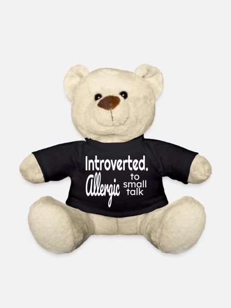 Introvertierte, allergisch gegen Smalltalk - Teddy - Schwarz