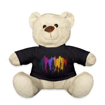 Arbres Forêt Nature Bois Shinrinyoku Cadeau en plein air - Nounours - noir - Devant