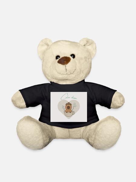 Hamster chills in teacup - Teddy Bear - black