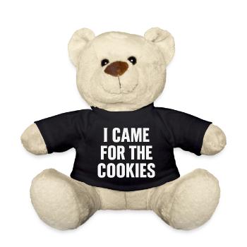 I came for the cookies - Teddy Bear - black - Front