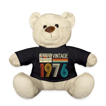 Vintage 1976 Limited Edition, 50. Geburtstagsgeschenke - Teddy - Schwarz - Vorne