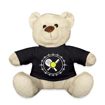 Joueur de cœur de padel Tennis Padel Joueur de cœur - Nounours - noir - Devant