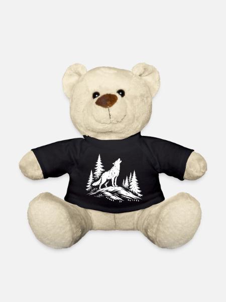 Power Wolf and Nature - Teddy Bear - black