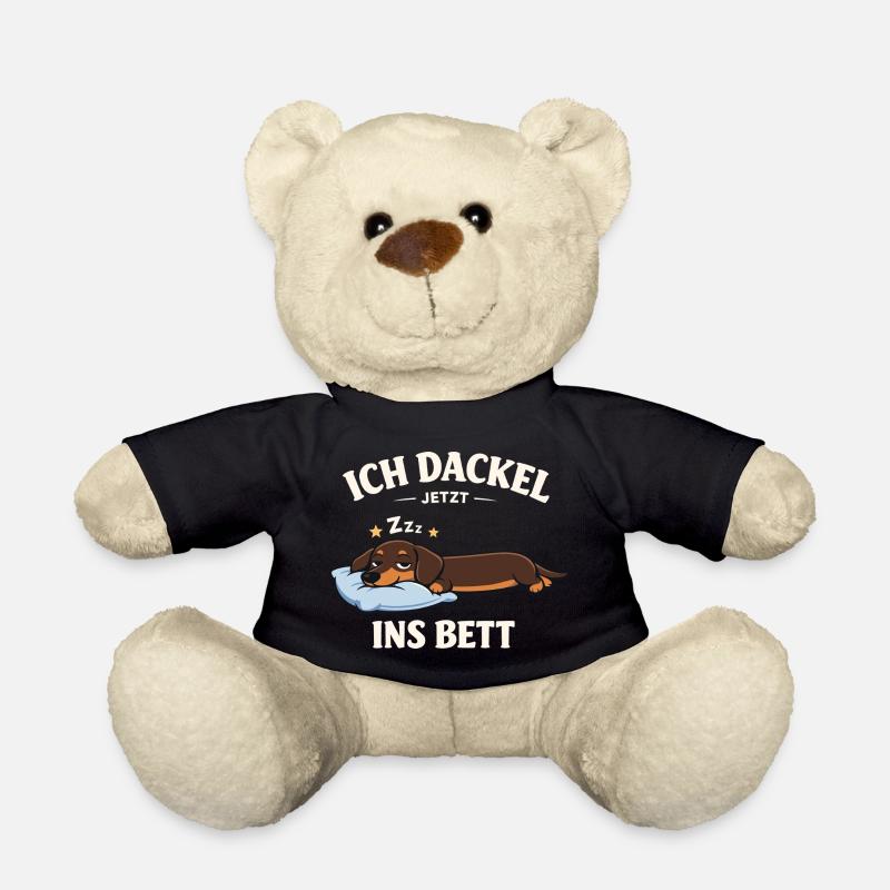 Dackel Kleidung Geschenke Ich dackel jetzt  - Teddy - Schwarz